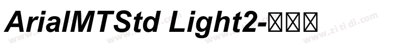 ArialMTStd Light2字体转换